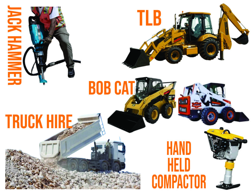 8. Rubble & Demolition Experts-+27634800091. PLANT HIRE